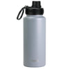 32oz Stainless Steel Water Bottle (3 lids) - Asphalt Gray