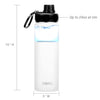 22oz Stainless Steel Sport Water Bottle - Artic White