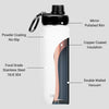 22oz Stainless Steel Sport Water Bottle - Artic White