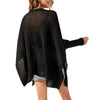 Womens Batwing Open Knit Sweater