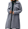 Lapel Sherpa Belt Oversized Coat Jacket