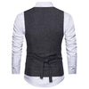 Men's Gentleman Wheat Ear Double-breasted Suit Retro Vest