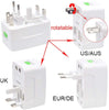 New Travel Adaptor Converter in One Universal Wall AC Power Plug Adaptor Wall Charger for UK US AUS EUR Cell Phone Laptop