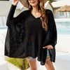 Womens Batwing Open Knit Sweater