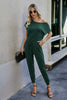 Off Shoulder Pocket Jumpsuit