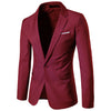 Men Suit Jacket One Button Slim Fit Sport Coat Business Daily Blazer