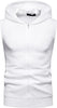 Men's Casual Hoodie Tank Tops Sleeveless Shirts Gym Workout with Pockets Gym Muscle Sleeveless T-Shirts