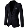 Men Suit Jacket One Button Slim Fit Sport Coat Business Daily Blazer