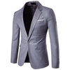 Men Suit Jacket One Button Slim Fit Sport Coat Business Daily Blazer