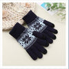 Knitted Fingerless Gloves Winter Thicken Warm Touch Screen Gloves Unisex Outdoor Stretch Elastic Warm Half Finger Cycling Gloves