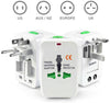 New Travel Adaptor Converter in One Universal Wall AC Power Plug Adaptor Wall Charger for UK US AUS EUR Cell Phone Laptop