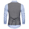 Men's Gentleman Wheat Ear Double-breasted Suit Retro Vest