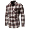 Men's Flannel Plaid Long Sleeve Shirt