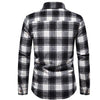 Men's Flannel Plaid Long Sleeve Shirt