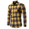 Men's Flannel Plaid Long Sleeve Shirt