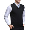 Men's Casual Solid Knitted Sweater Vest