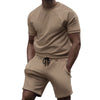 Men Short Sets 2 Piece Outfits Fashion Summer Tracksuits Casual Tee  Short Set