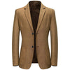 Men's Casual Notched Lapel Single-breasted Check Blazer